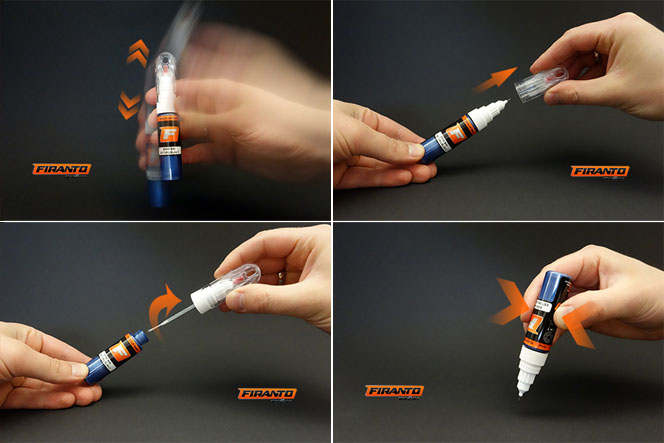 How to use the touch up pen?